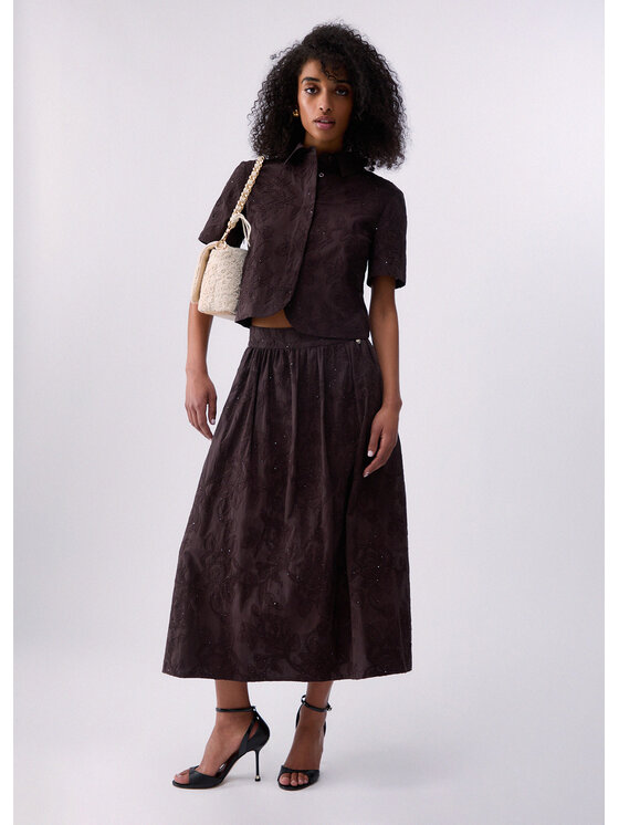 Liu Jo Liu Jo Gonna maxi WA6455T472AP9677 Marrone Regular Fit