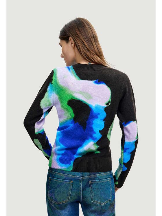 Desigual Desigual Maglione JERS_CLOUDS_LACROIX Blu Casual Fit