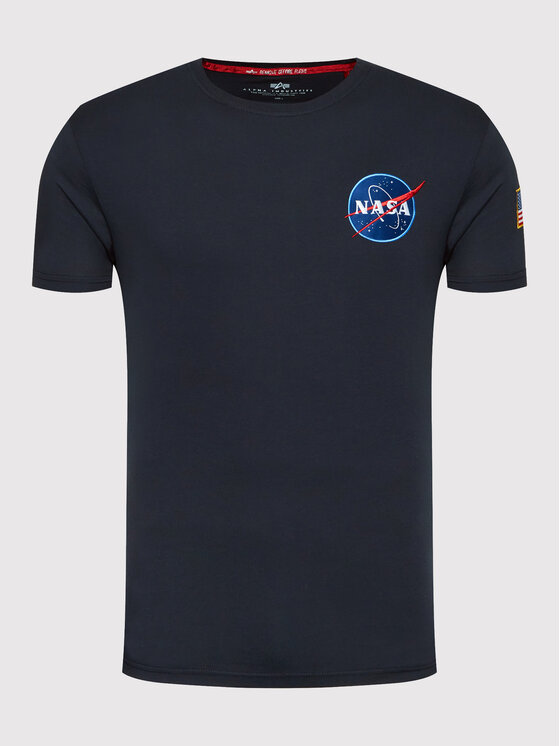 Alpha Industries Alpha Industries T-Shirt Space Shuttle 176507 Granatowy Regular Fit