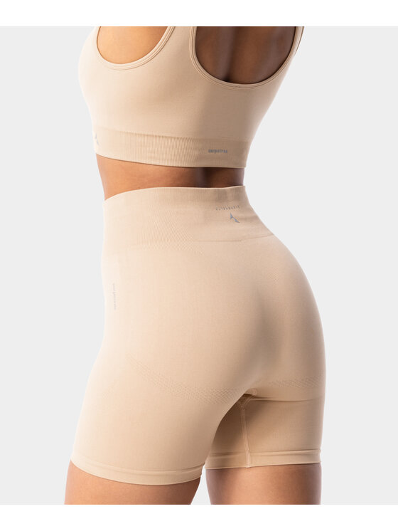 Carpatree Carpatree Szorty sportowe Simply Shorts Beżowy Fitted Fit