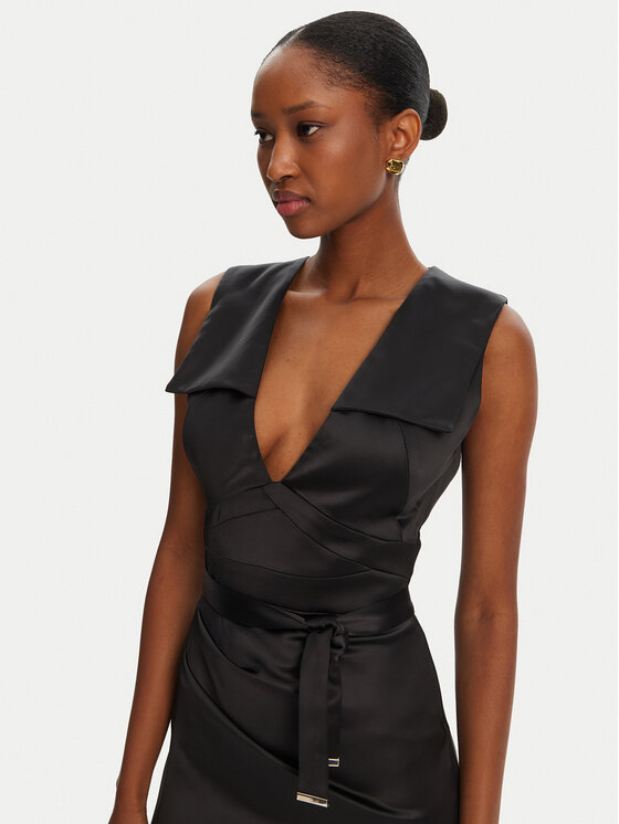 Babylon Babylon Rochie cocktail E00741 Negru Slim Fit