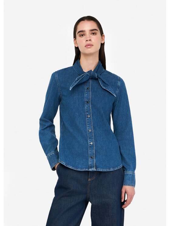 Liu Jo Liu Jo camicia di jeans UF5215D028478941 Celeste Regular Fit