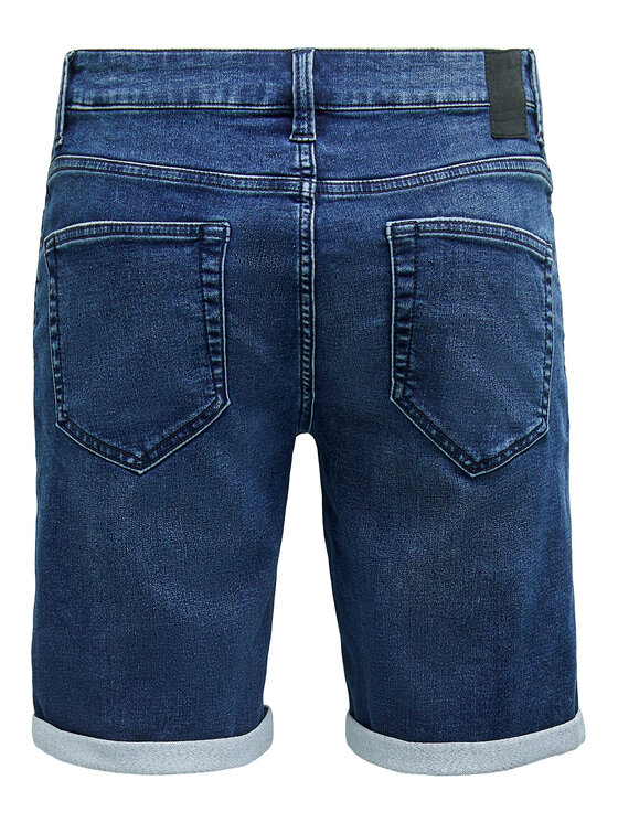 Only & Sons Only & Sons Джинсові шорти Ply 22018582 Cиній Regular Fit