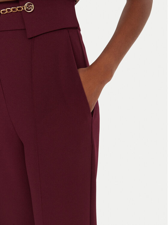 Rinascimento Rinascimento Hlače CFC0126219003 Tamnocrvena Regular Fit