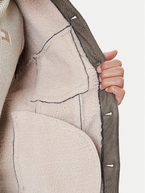 Guess Guess Bunda z imitácie kože M5BL0I W2500 Hnedá Regular Fit