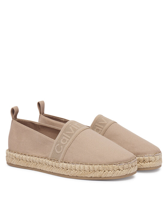 Calvin Klein Calvin Klein Espadrilky Logo Webbing HW0HW02934 Béžová