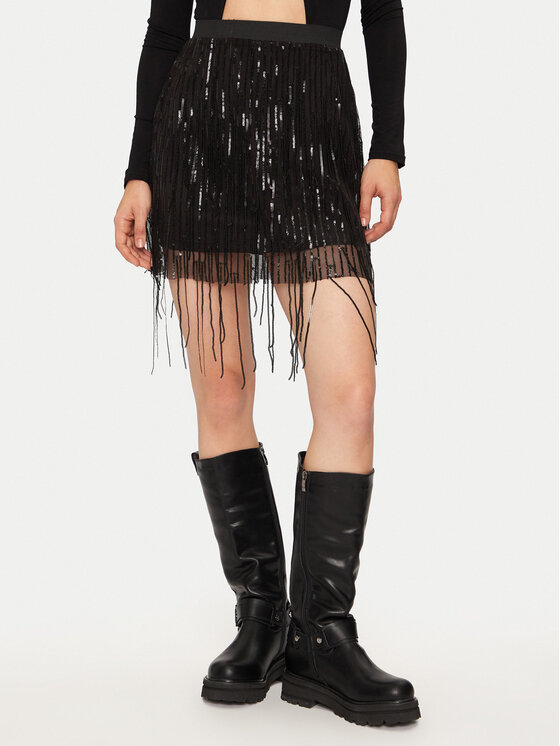 Női Miniszoknya Noisy May, Méret: XS, Fekete, Starlet 27032596