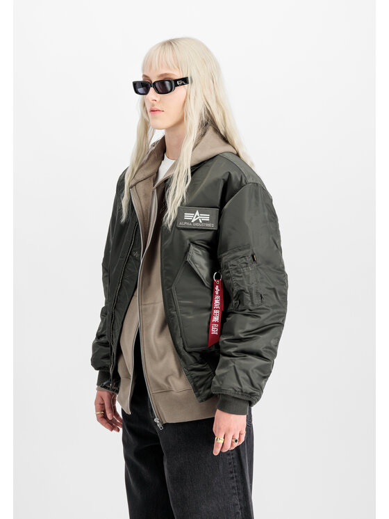 Alpha Industries Alpha Industries Kurtka bomber CWU-45 Heritage Bomber Jacket Szary Core Fit