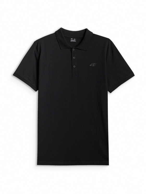 4F 4F Polo NOS Czarny Regular Fit