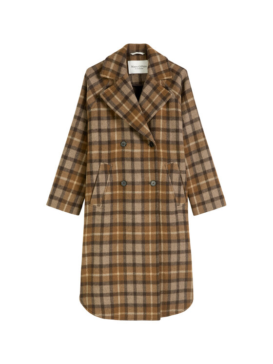 Marc O'Polo Marc O'Polo Wollmantel 508 0183 71151 Braun Relaxed Fit