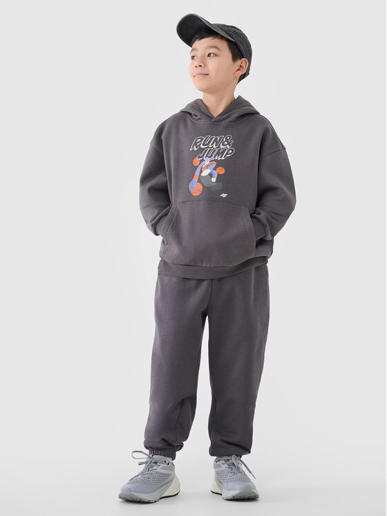 4F 4F Pantaloni da tuta 4FJASAW24TTROM1404-22S Nero Oversize