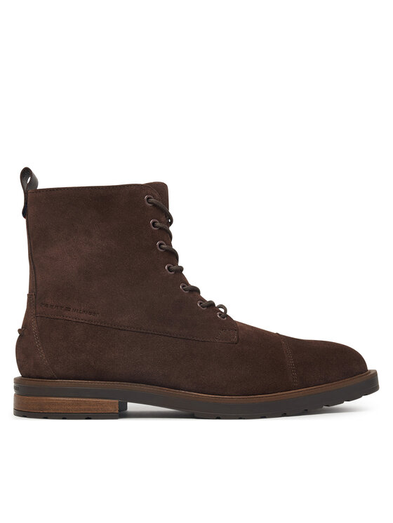 Tommy Hilfiger Tommy Hilfiger Gležnjarji Cleated Hilfiger Sde Moc Boot FM0FM05964 Rjava