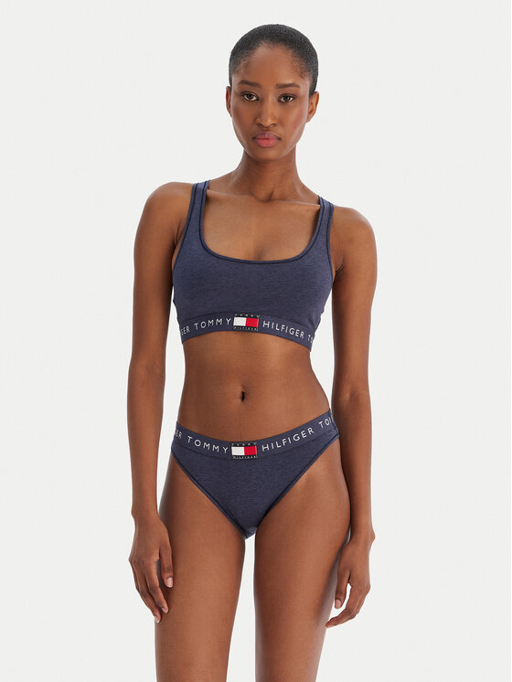 Tommy Hilfiger Tommy Hilfiger Klasikinės kelnaitės UW0UW06038 Tamsiai mėlyna