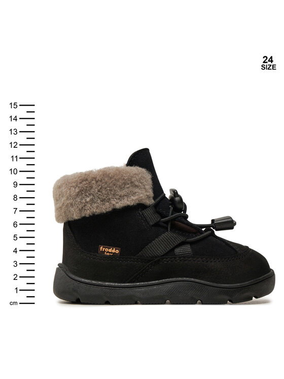 Froddo Froddo Gležnjače Zeru Tex Cosy Barefoot G3110258-5 M Crna