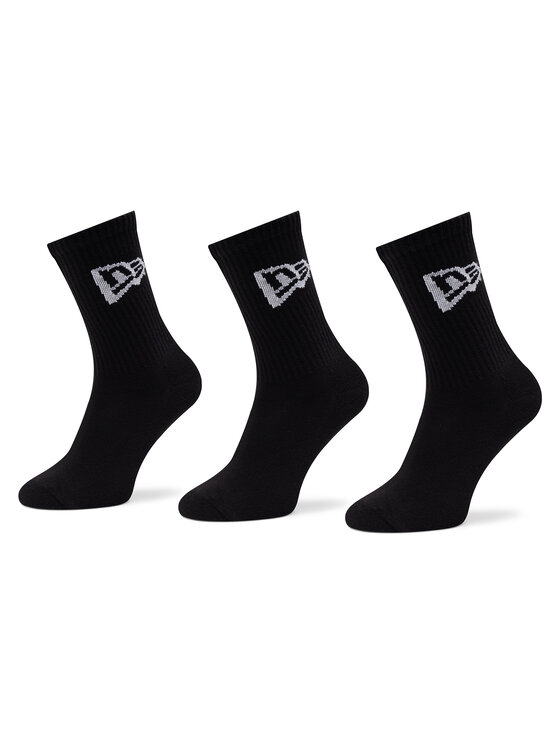 New Era New Era 3er-Set hohe Unisex-Socken Flag Crew 13113643 Schwarz