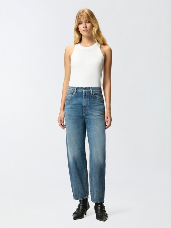 PINKO PINKO Τζιν Estelle egg soft ocean denim Μπλε Regular Fit