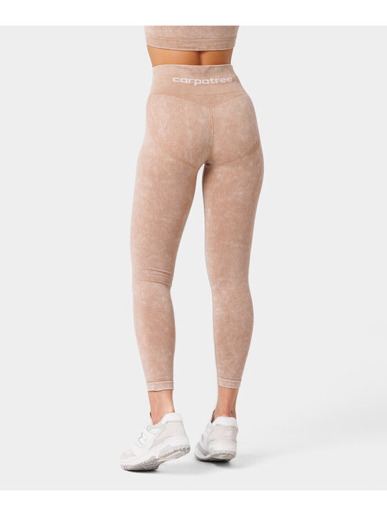Carpatree Carpatree Legginsy Yasmine leggings Beżowy Fitted Fit
