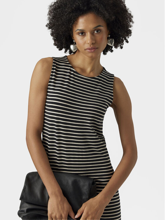 Vero Moda Vero Moda Poletna obleka Fiona 10290338 Črna Loose Fit