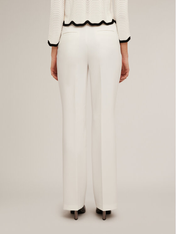 Motivi Motivi Pantaloni di tessuto P266Q003891N011 Bianco Over Fit