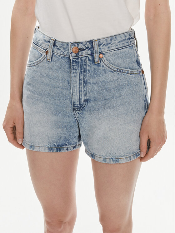 Wrangler Wrangler Τζιν σορτσάκια Cowboy 112351074 Μπλε Relaxed Fit