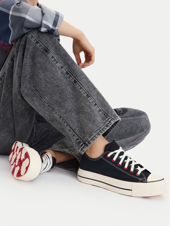 Converse Converse Кеди Chuck Taylor All Star Lift Platform Hearts A19059C Чорний