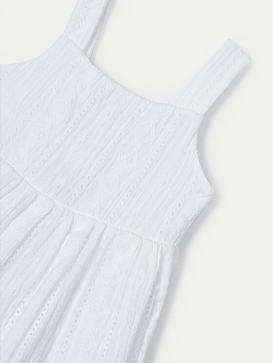 Mayoral Mayoral Rochie de vară 3950 Alb Regular Fit