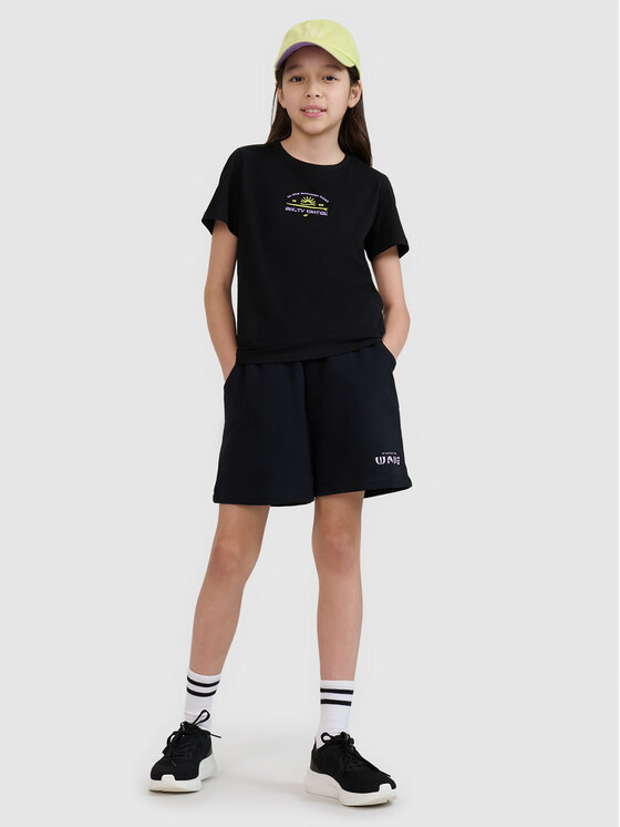 4F 4F T-Shirt SWELLS OF THE OCEAN Czarny Regular Fit