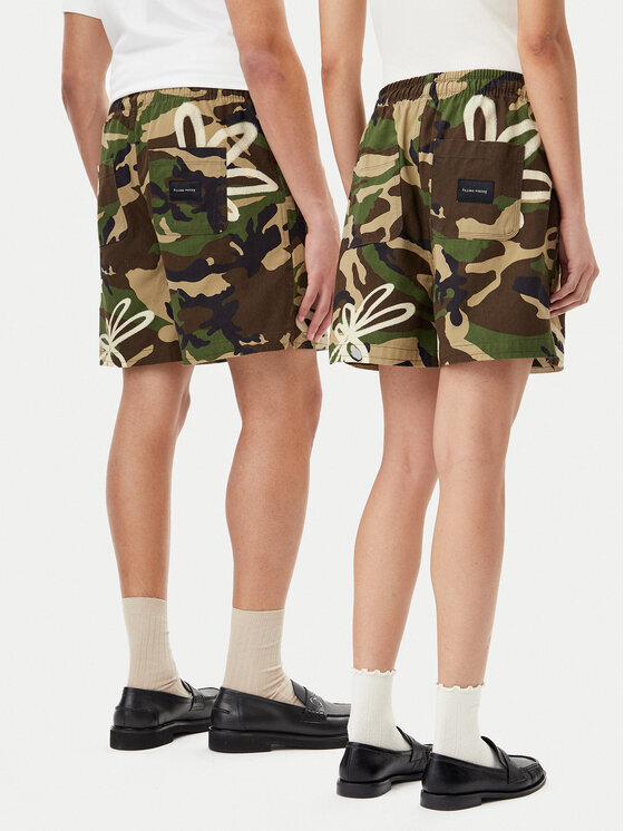 Filling Pieces Filling Pieces Pantaloni scurți sport 8829906 Verde Regular Fit