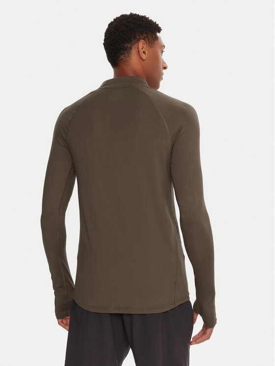 Reebok Reebok Тениска от техническо трико RK25177CCM Каки Regular Fit