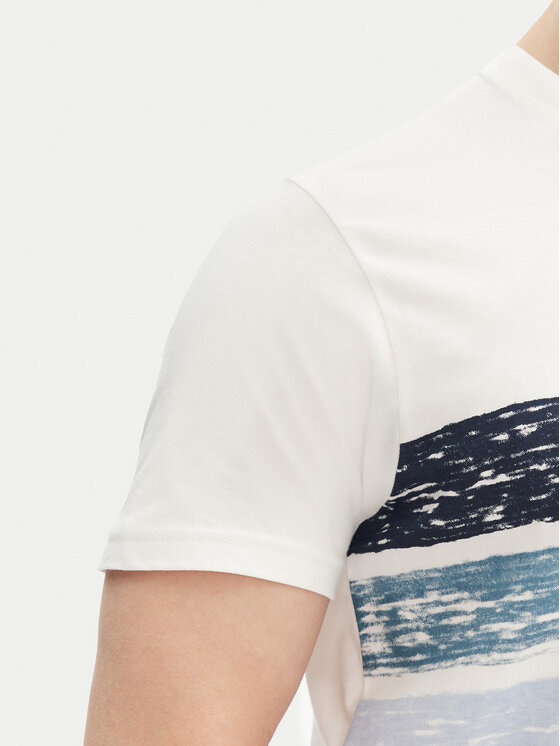 INDICODE INDICODE T-Shirt Caron 41-051 Granatowy Regular Fit