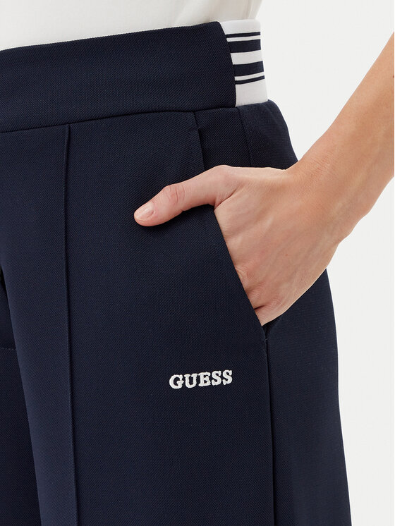Guess Guess Hlače iz tkanine V5GB02 KCYF2 Mornarsko modra Regular Fit