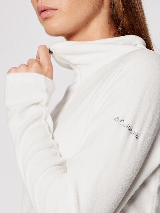 Columbia Columbia Felpa di pile Glacial™ IV Half Zip 1802201 Bianco Regular Fit