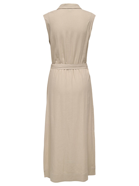 ONLY ONLY Vestito chemisier Goa 15363697 Beige Regular Fit