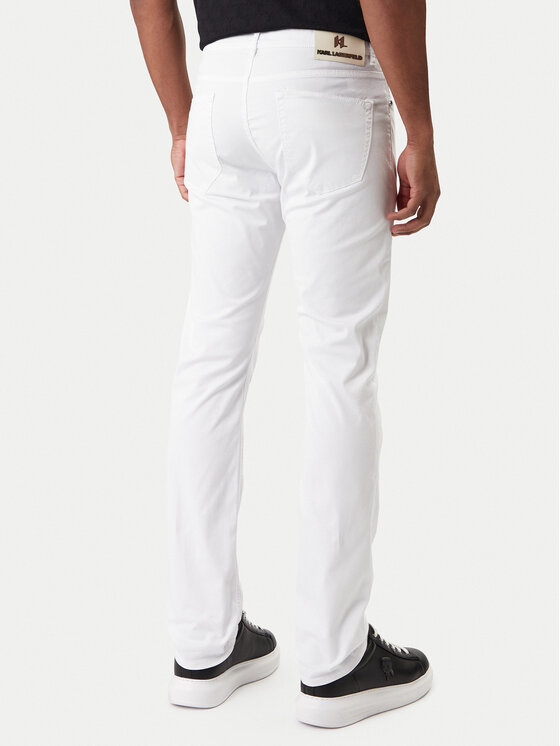 KARL LAGERFELD KARL LAGERFELD Jeans hlače 265501 561805 Bela Slim Fit