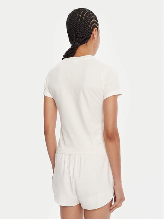 Reebok Reebok T-shirt RK25309CCW Bijela Slim Fit
