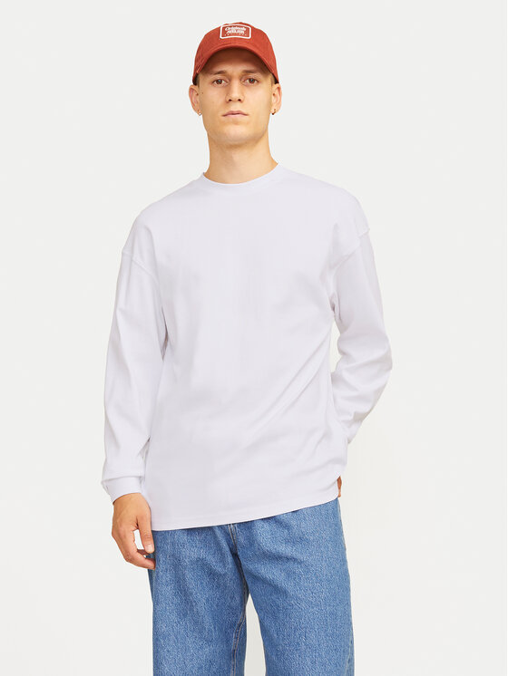 Jack&Jones S dlhými rukávmi Urban Edge 12256422 Biela Loose Fit