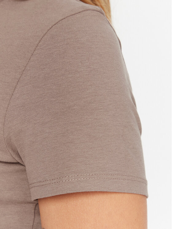Guess Guess Tricou O5RI01 KBBU1 Bej Regular Fit