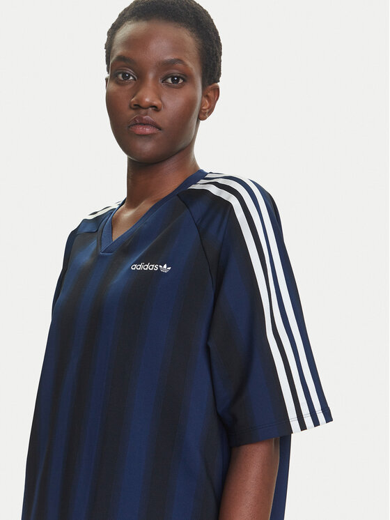 adidas adidas Tričko Linear JY2854 Tmavomodrá Oversize