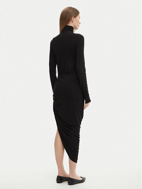 NORMA KAMALI NORMA KAMALI Každodenné šaty KK3243PLF35001 Čierna Slim Fit
