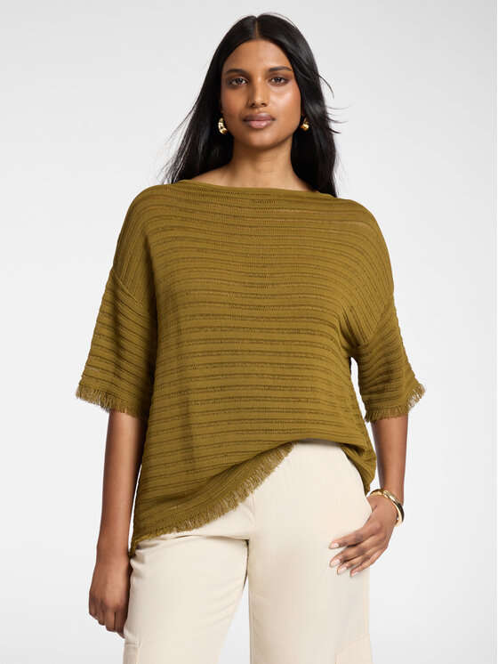 Elena Mirò Elena Mirò Maglione M547E001928N022 Marrone Boxy Fit