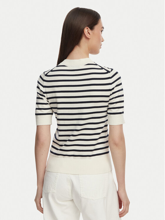 Tommy Hilfiger Tommy Hilfiger Pulover WW0WW49705 Alb Slim Fit