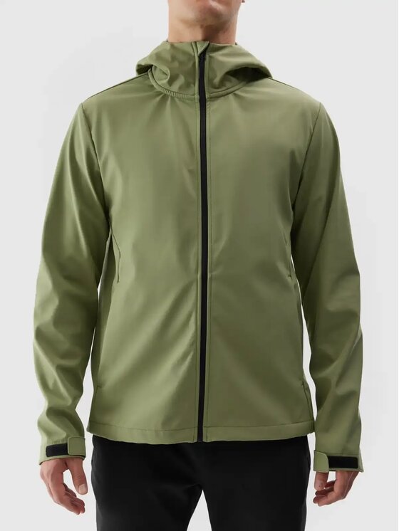4F 4F Giacca softshell 4FWAW24TSOFM283-43S Verde Regular Fit