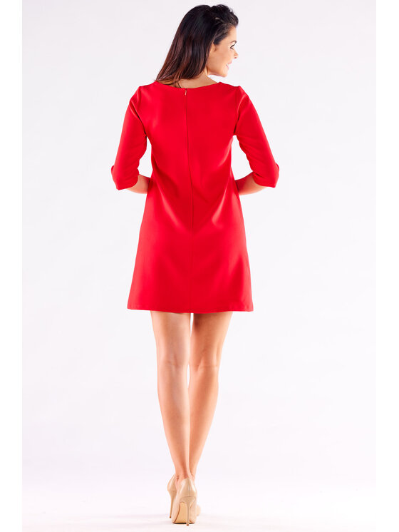 Awama Awama Vestito estivo A521 Rosso Basic Fit