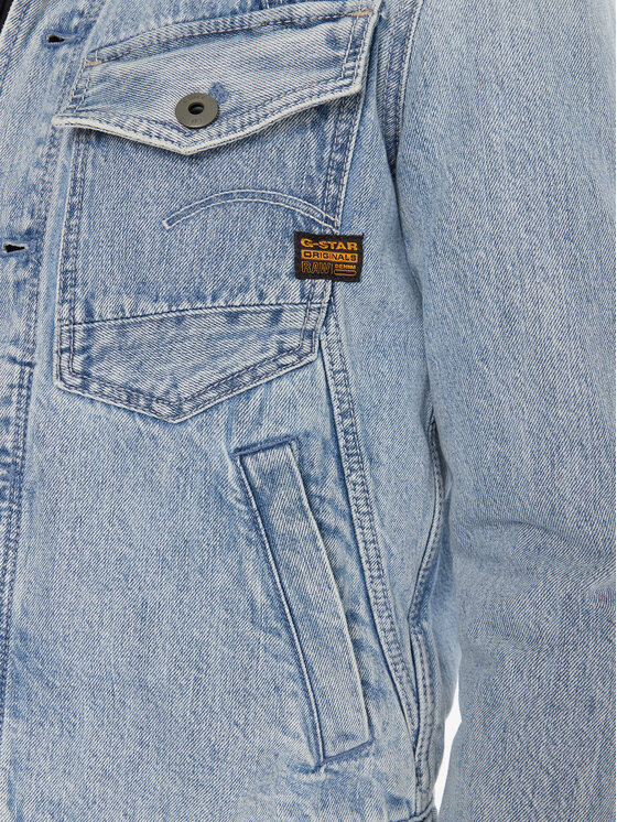 G-Star Raw G-Star Raw Džinsinė striukė D26919-D788 Mėlyna Slim Fit