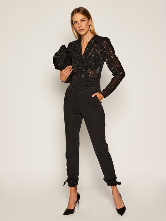 PINKO Pinko Kombinezon Gloria Tuta AI 20-21 PDEN 1J10FM Y6FG Czarny Slim Fit
