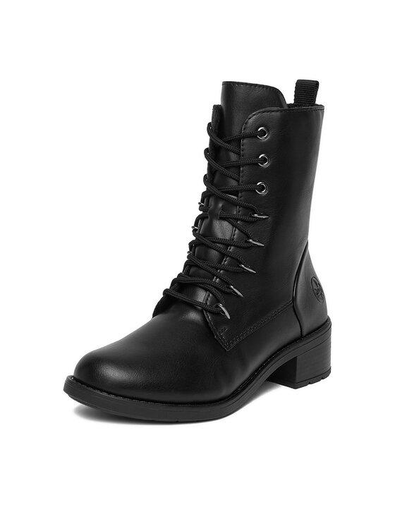 Rieker Rieker Schnürschuhe 75430-00 Schwarz