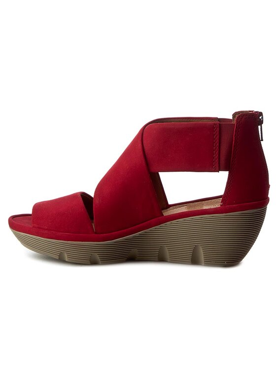 Clarks Sandales Clarene Glamor 261242794 Rouge Modivo
