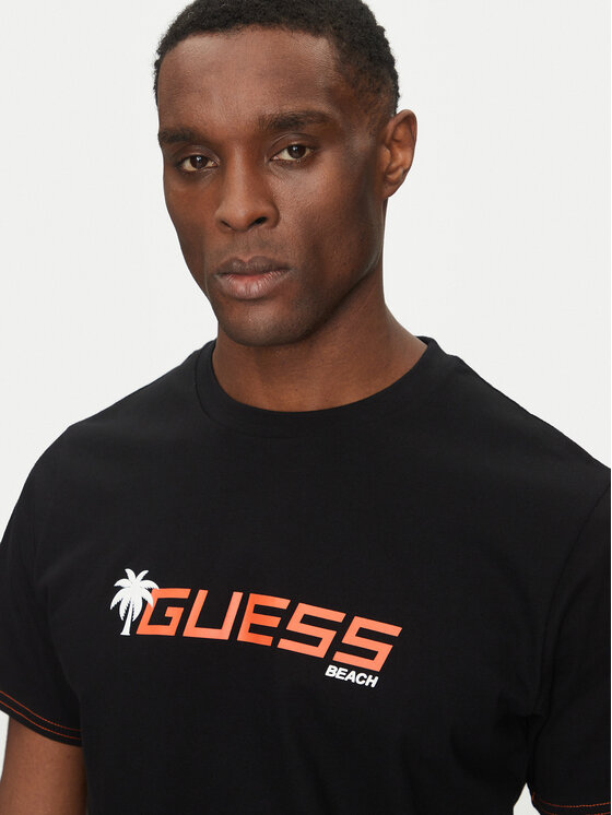 Guess Guess T-Shirt F5GI06 I3Z14 Czarny Regular Fit