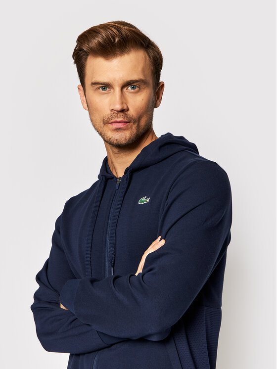Lacoste Lacoste Džemperis SH9676 Tamsiai mėlyna Regular Fit
