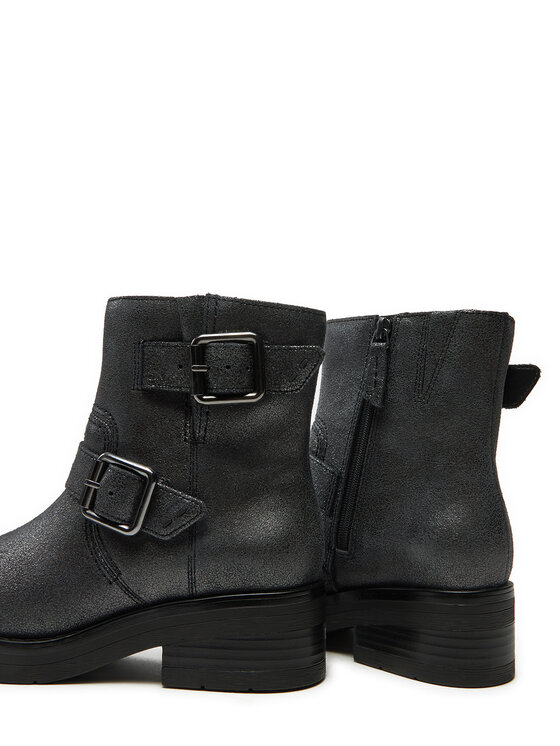 Clarks Clarks Botki Rebelle Buckle 26178889 Srebrny